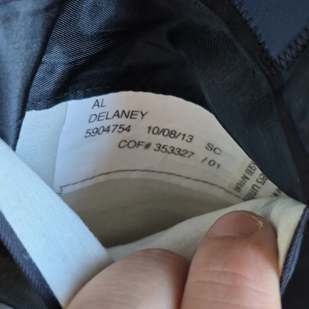 TOM JAMES Executive Collection Dark Navy Solid Bespoke Sz 50 L Mens Sport Coat - Picture 8 of 11